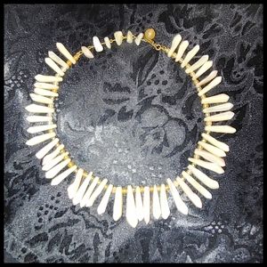 Natural Shell and Bead Necklace